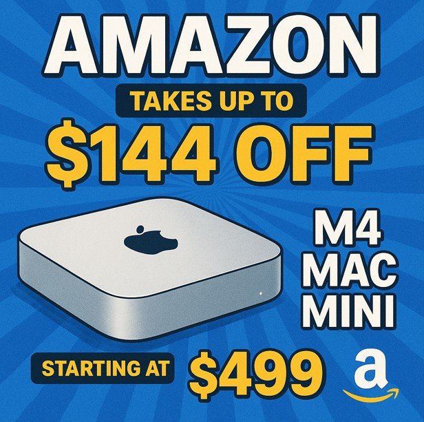 Amazon Cuts M4 Mac mini to $499 Starting Price
