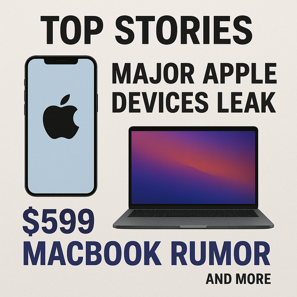 Top Stories: Major Apple Devices Leak, $599 MacBook Rumor, and More