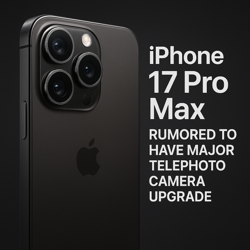 iPhone 17 Pro Max Rumored to Have Major Telephoto Camera Upgrade